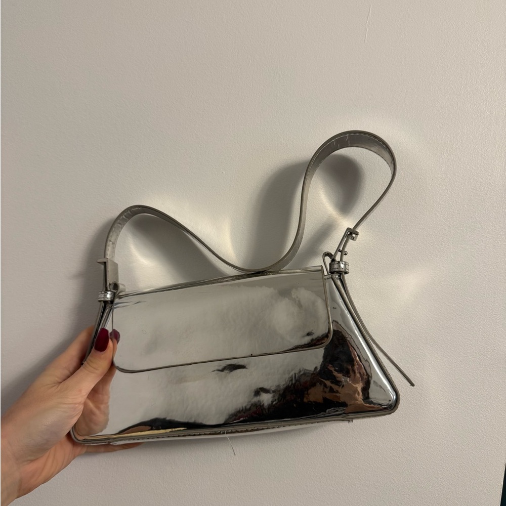 Silver Shoulder Bag
